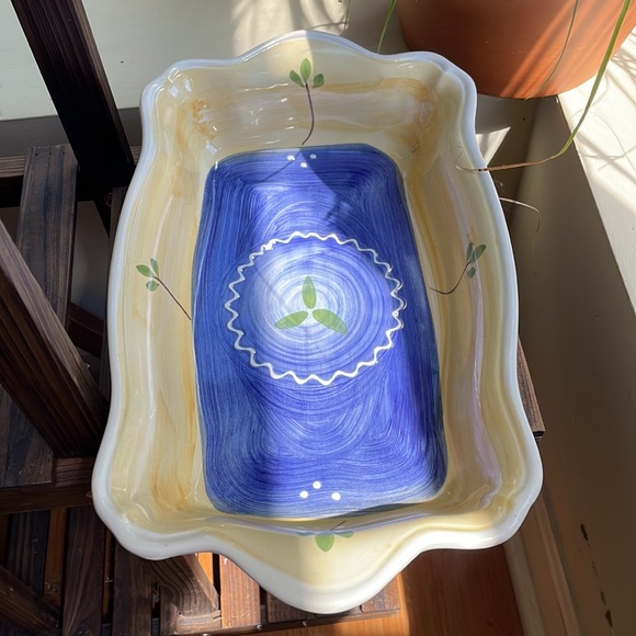 Italian Hand Painted Casserole Dish - Picture 10 of 13